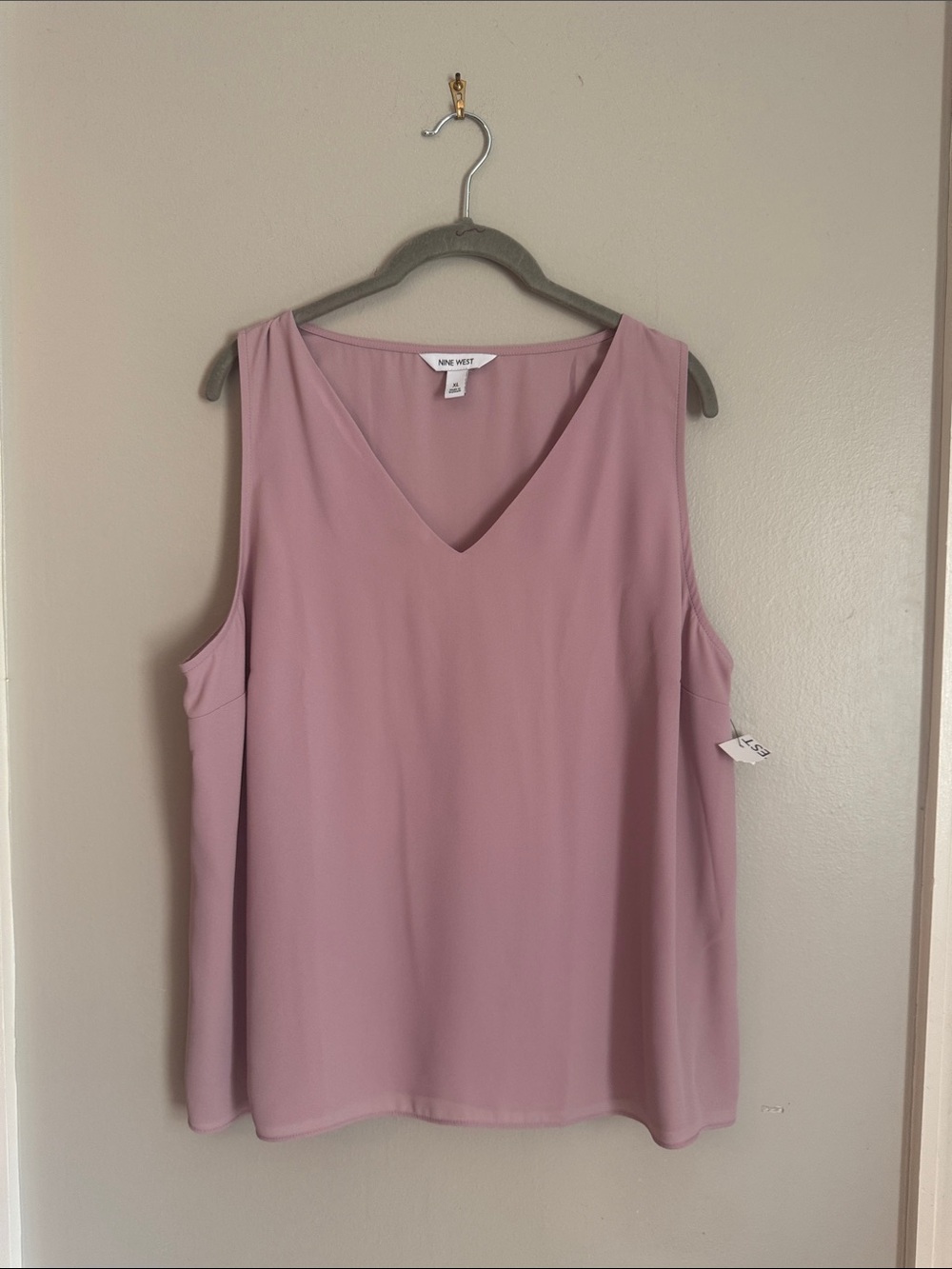 Nine West Dusty Rose V-Neck Sleeveless Camisole